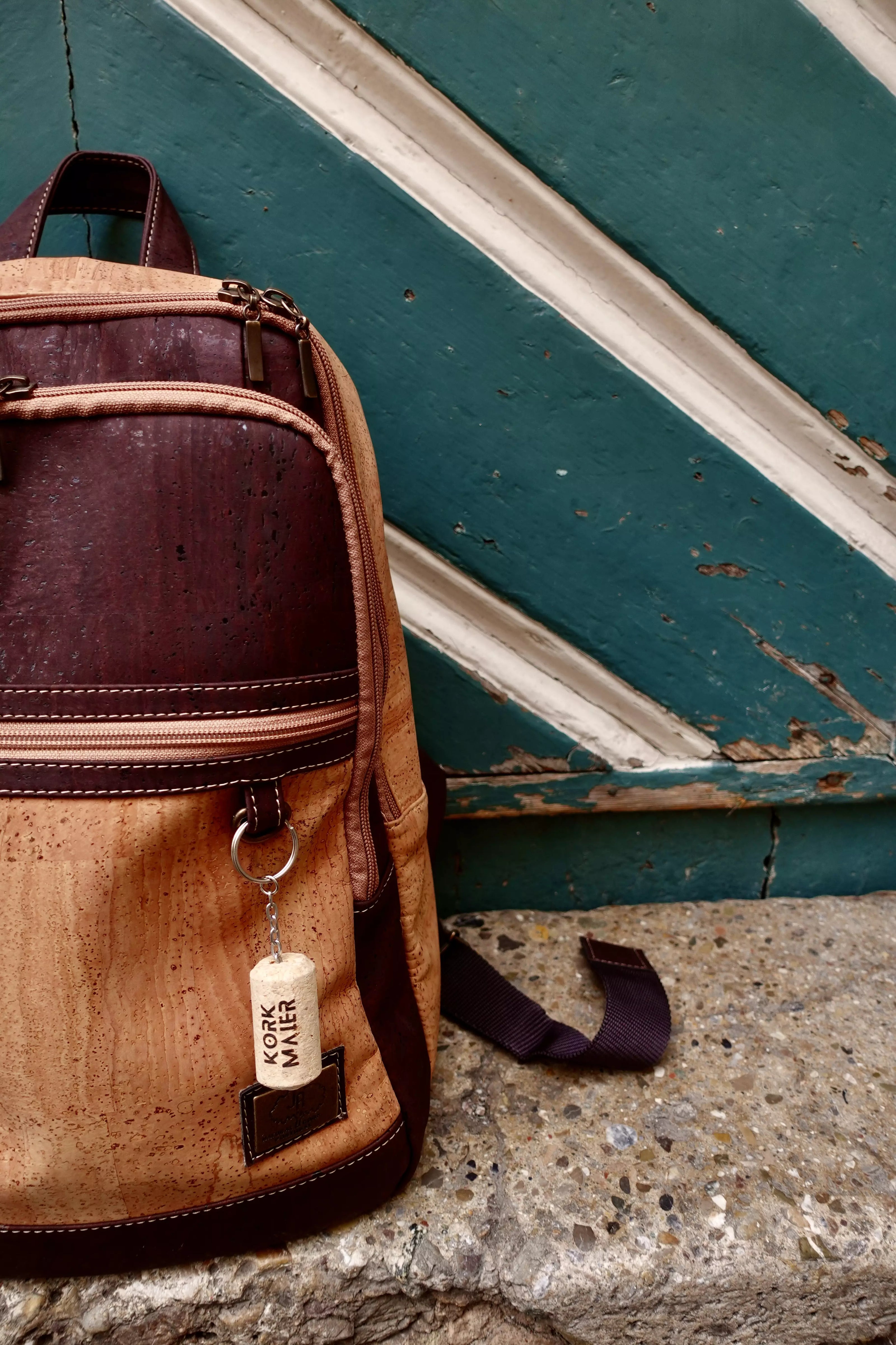 Kork-Rucksack mit Kormaier-Anhänger